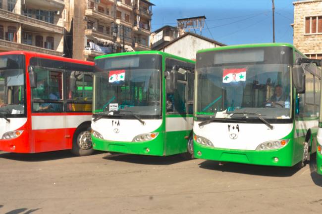 محافظة دمشق : 65 باص نقل داخلي للشركات الخاصة ستعود للعمل قريباً 
