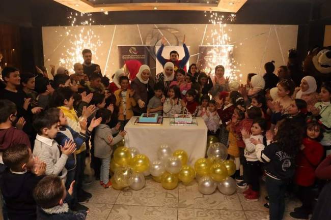 بمناسبة اليوم العالمي لسرطان الأطفال بنك سورية الدولي الإسلامي يقيم نشاطا ترفيهيا لأطفال مرضى السرطان في جمعية بسمة ا 