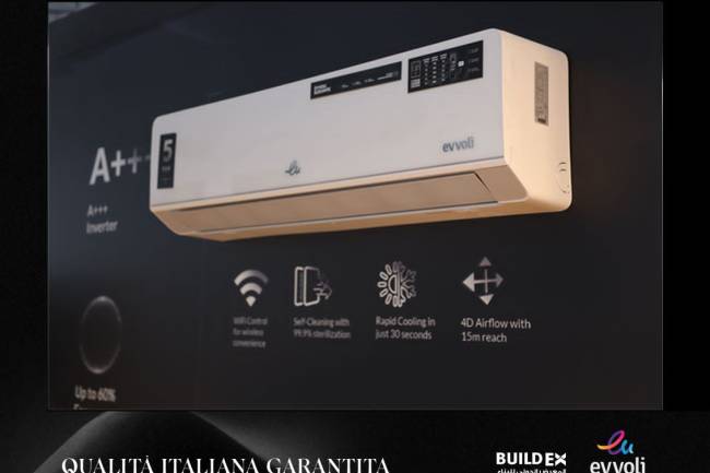 "ايفولي إيطاليا" تبرز ريادتها في أجهزة التكييف والأجهزة المنزلية بتقنية الإنفيرتر خلال معرض بيلدكس سوريا 2025 
