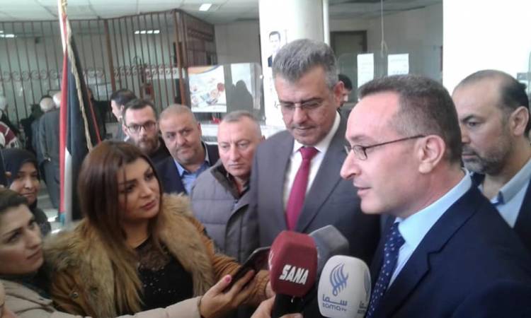 افتتاح مركز للبريد ضمن مركز هاتف التضامن بدمشق